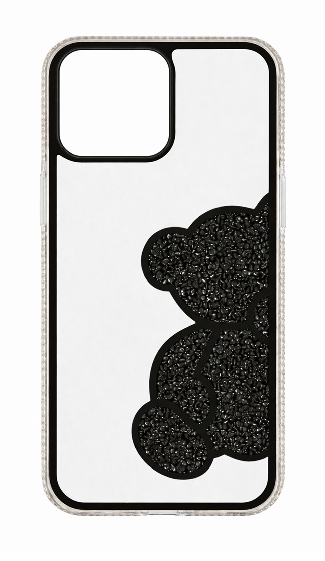 Zadní kryt Teddy Bear pro iPhone 16 Pro Max černý