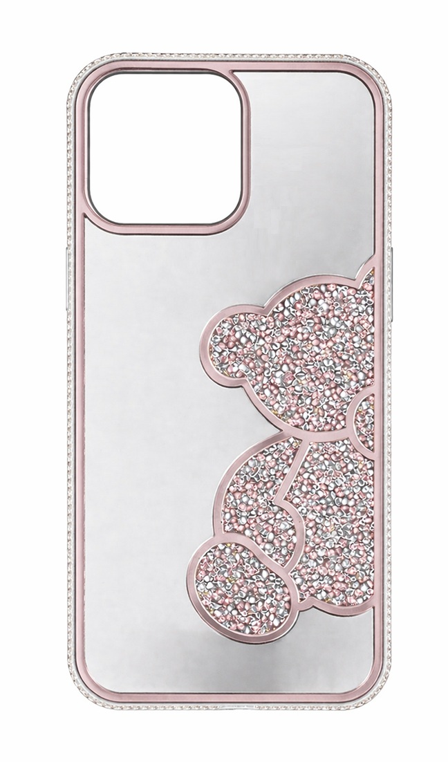 Zadní kryt Teddy Bear pro iPhone 16 Pro Max růžový