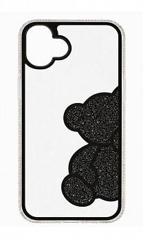 Zadní kryt Teddy Bear pro iPhone 17 černý