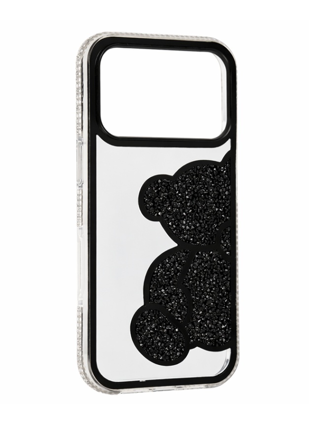 Levně Zadní kryt Teddy Bear pro iPhone 17 Pro černý