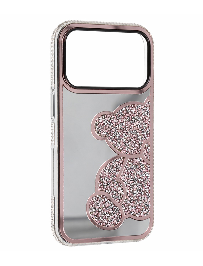 Levně Zadní kryt Teddy Bear pro iPhone 17 Pro růžový