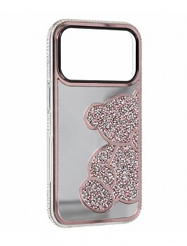 Zadní kryt Teddy Bear pro iPhone 17 Pro růžový