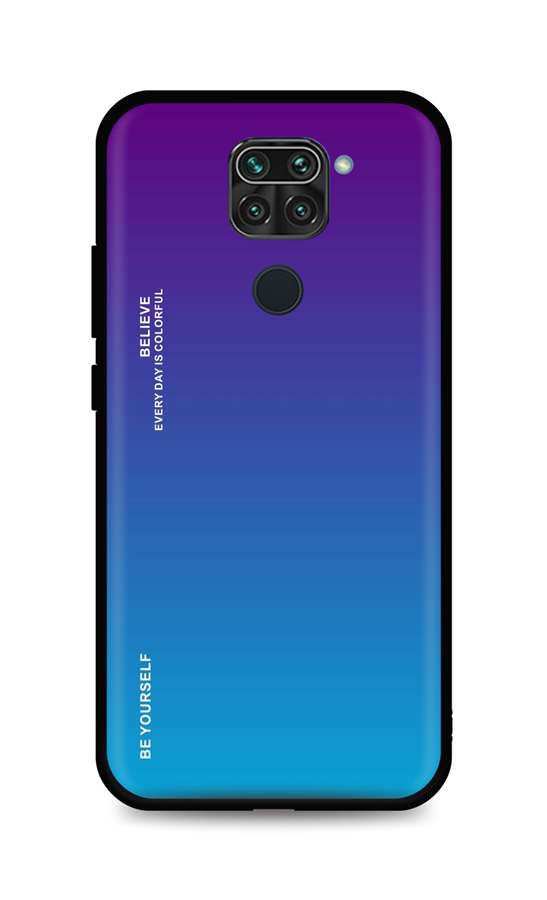 Zadní pevný kryt LUXURY na Xiaomi Redmi Note 9 duhový purpurový