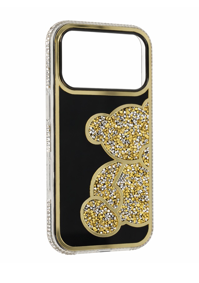 Zadní kryt Teddy Bear pro iPhone 17 Pro zlatý