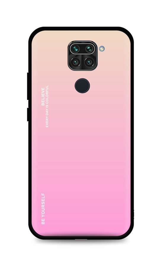 Zadní pevný kryt LUXURY na Xiaomi Redmi Note 9 duhový meruňkový