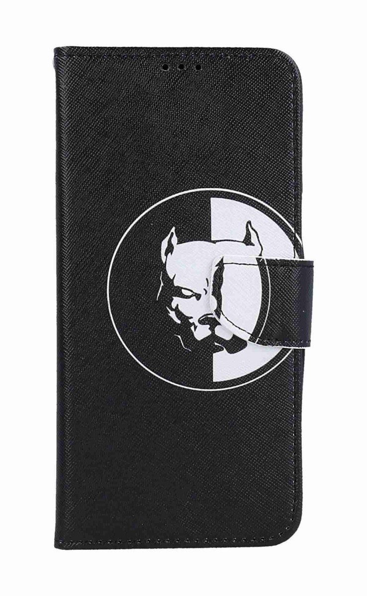 Knížkové pouzdro na Xiaomi Redmi Note 9 Pro Černobílý pitbull