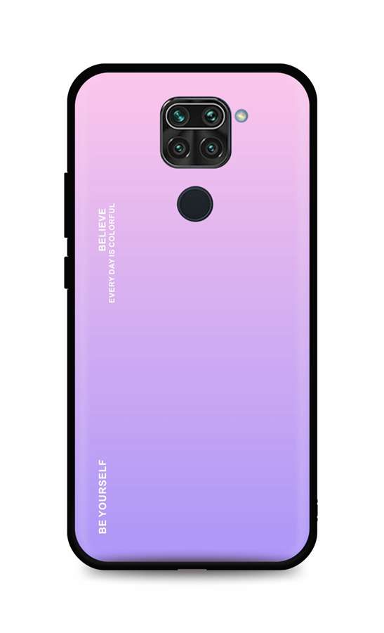Zadní pevný kryt LUXURY na Xiaomi Redmi Note 9 duhový růžový