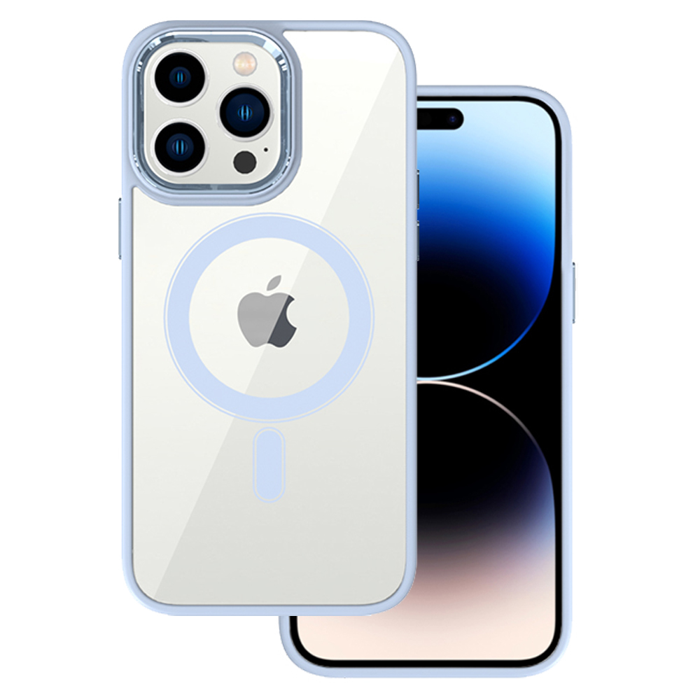 Zadní kryt Tel Protect Magnetic Clear pro Iphone 11 Pro Light blue