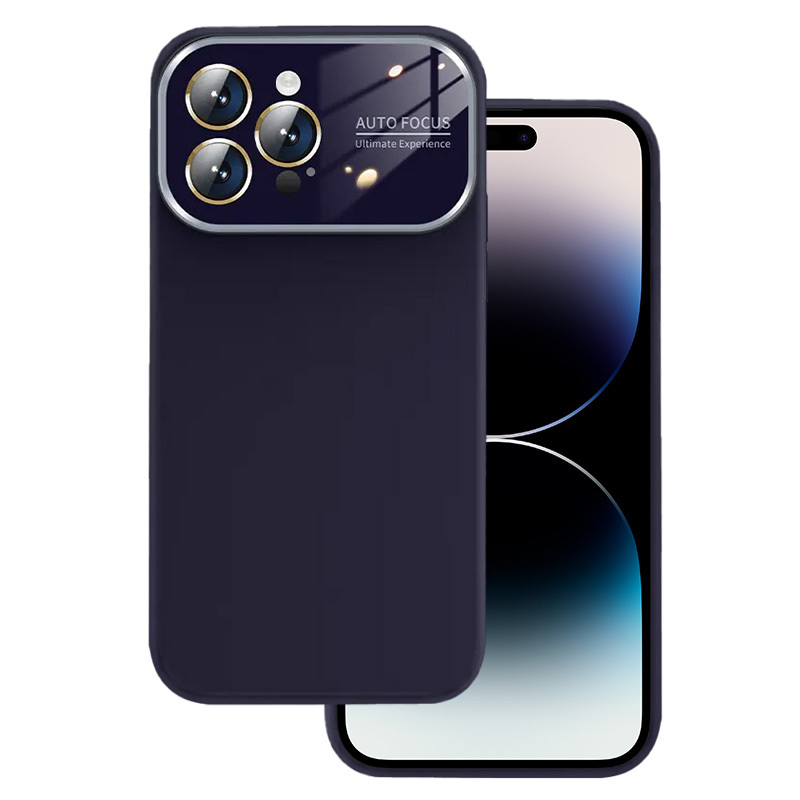 Měkké silikonové pouzdro na čočky pro Iphone 13 Pro fialové