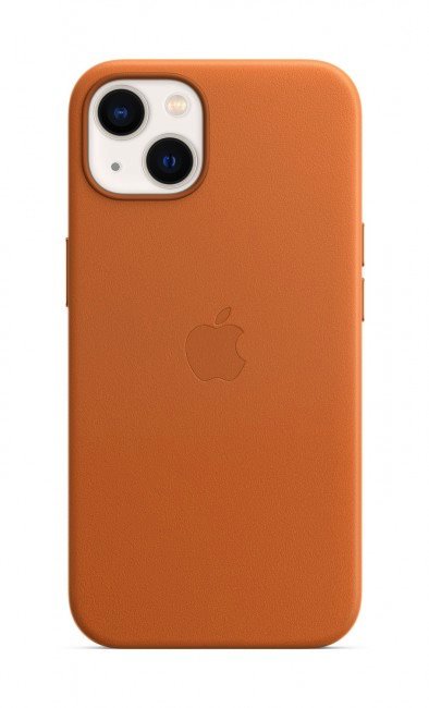 MM103ZM/A Apple Kožený Kryt vč. MagSafe pro iPhone 13 Golden Brown