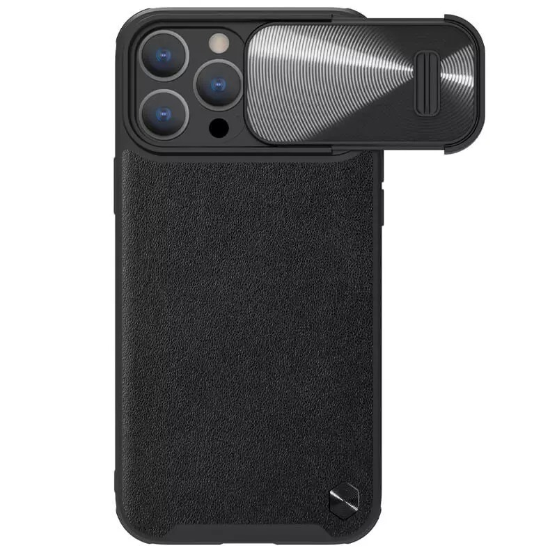 Nillkin CamShield S Kožené pouzdro pro Iphone 14 Pro Max černé