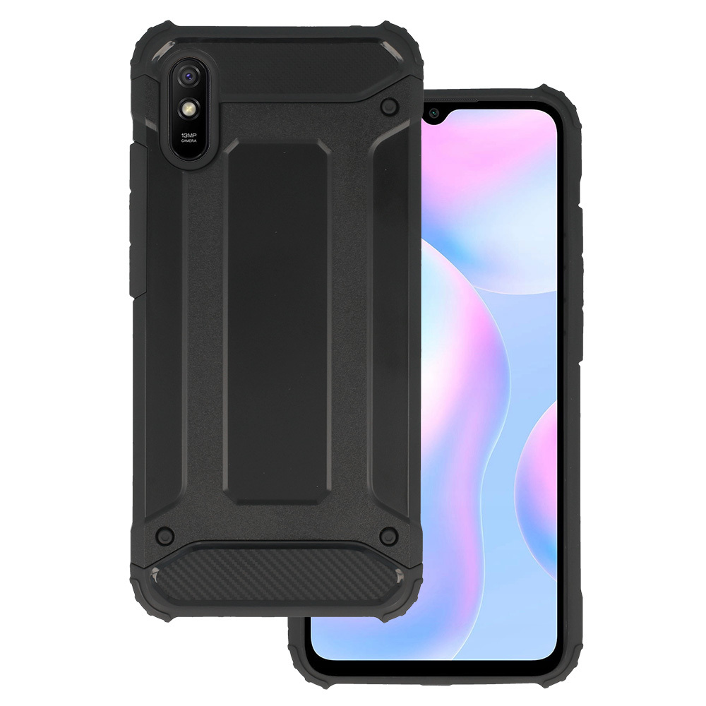 Pouzdro Armor Carbon pro Xiaomi Redmi 9a Black
