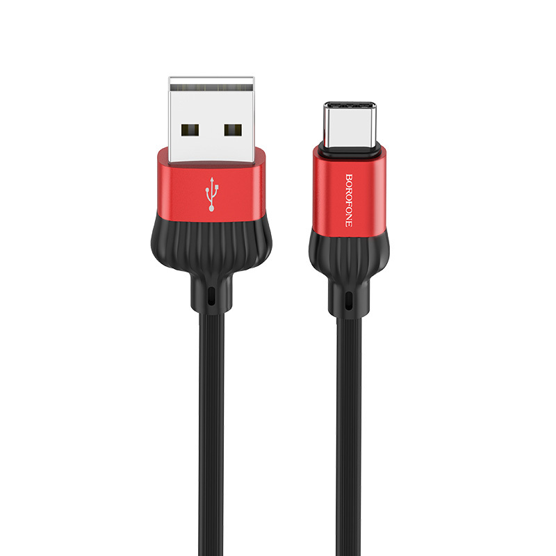 Borofone kabel BX28 Dignity - USB na Typ C - 2,4A 1 metr červený