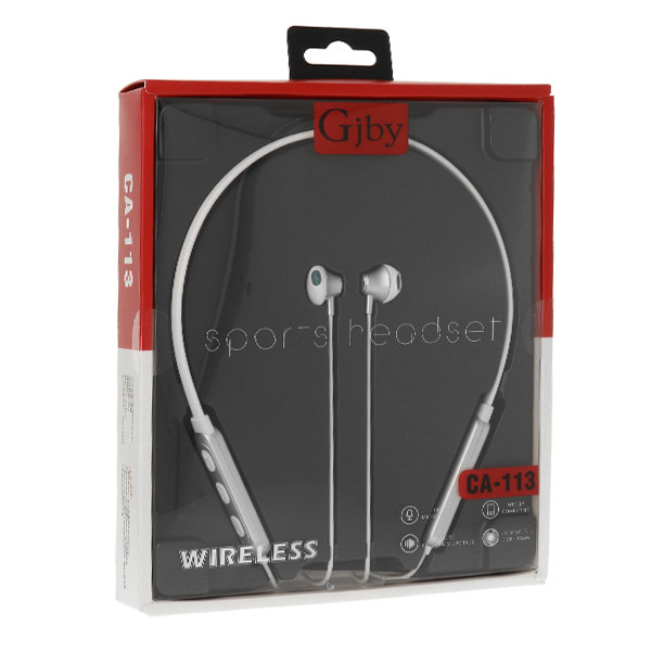 Bluetooth sluchátka GJBY SPORTS CA-113 bílá