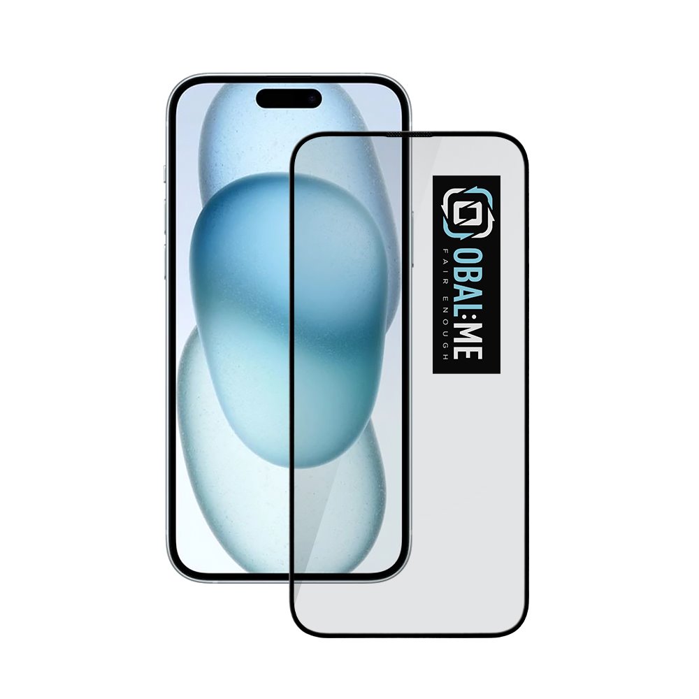 OBAL:ME 5D Tvrzené Sklo pro Apple iPhone 15 Plus - 16 Plus Black