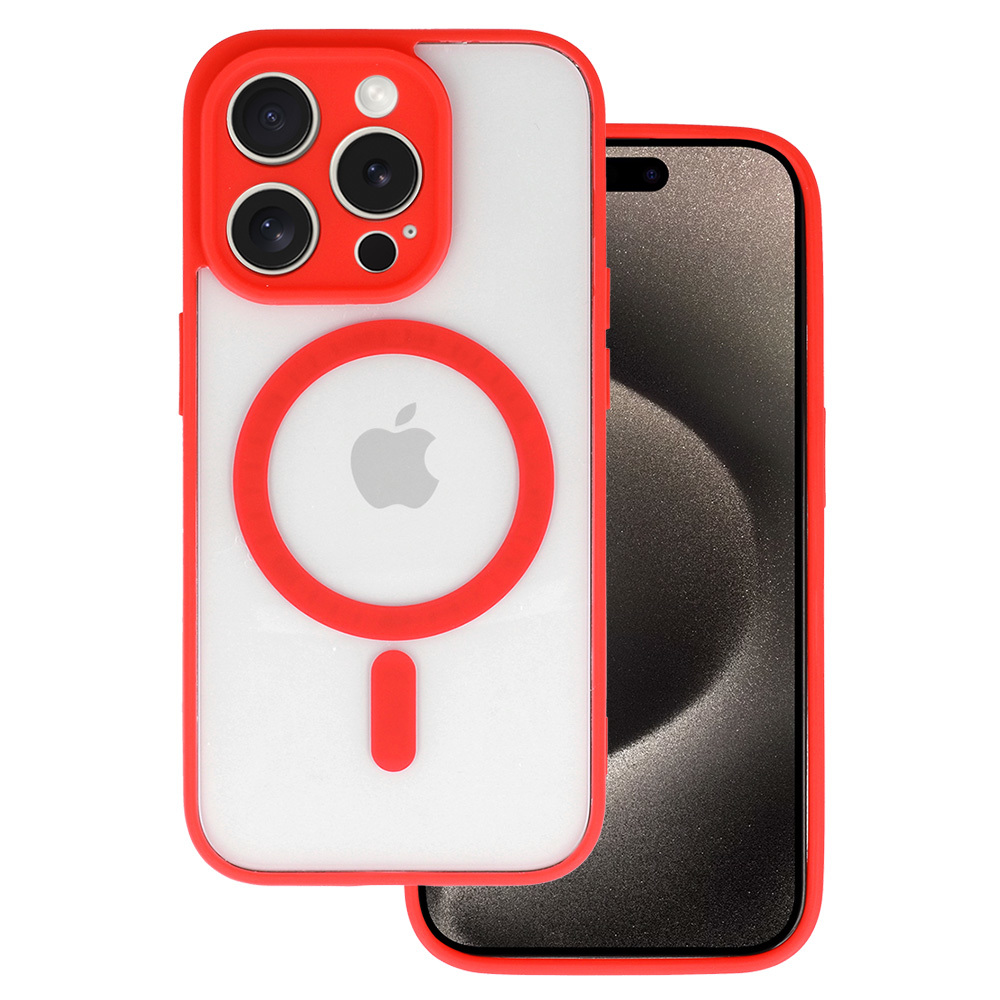 Zadní kryt Acrylic Color Magsafe pro Iphone 13 Pro Max červený