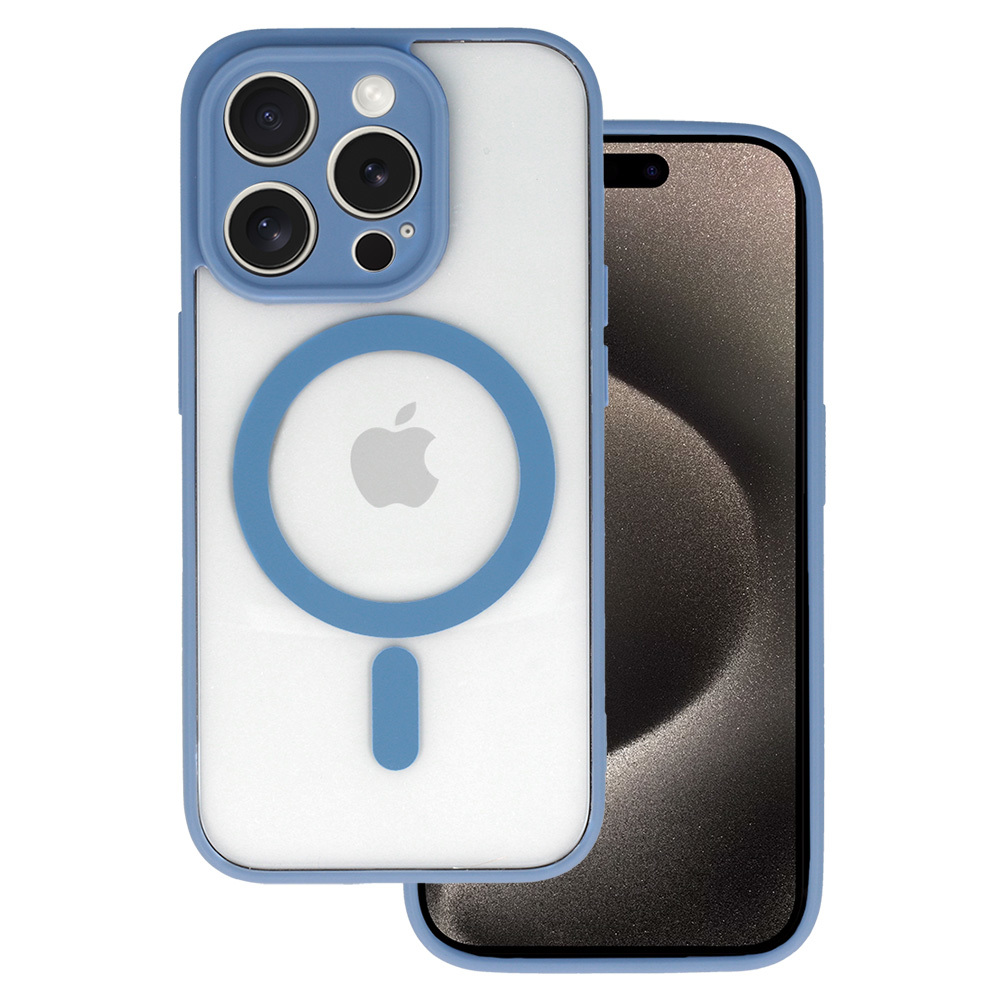 Zadní kryt Acrylic Color Magsafe pro Iphone 14 Pro světle modrý