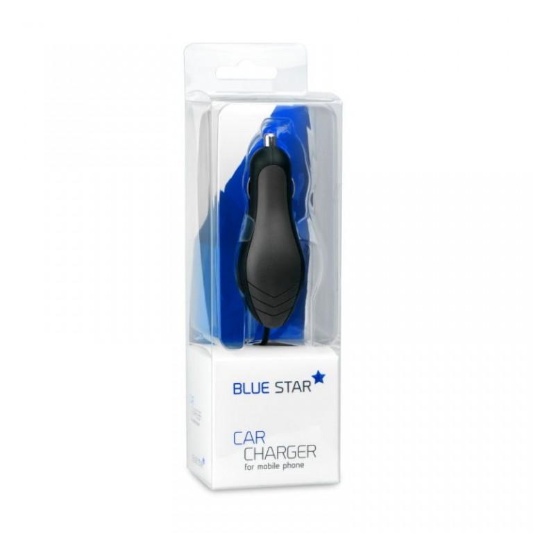 Nabíječka do auta Blue Star 1A microUSB černá