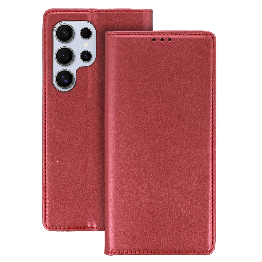 Knížkové pouzdro Smart Magneto pro Motorola Edge 30 Fusion burgundy