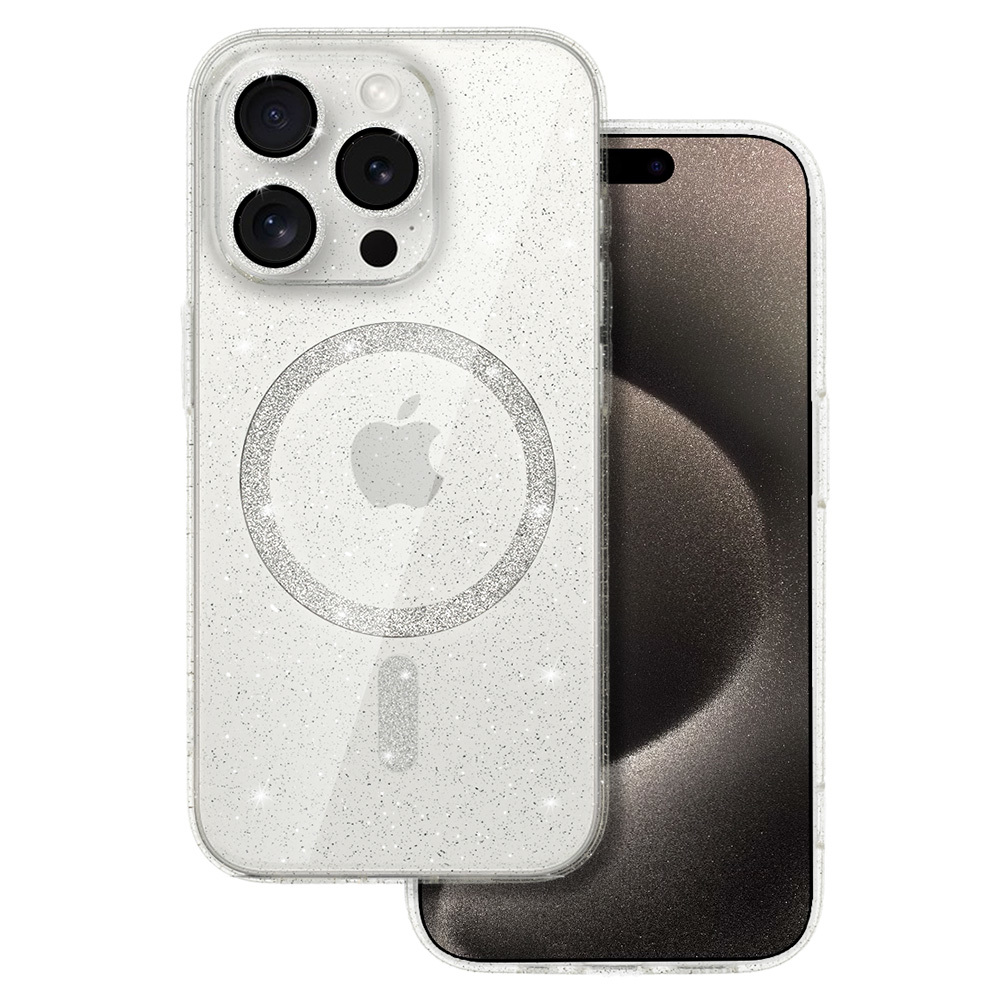 Glitter Magsafe Case pro iPhone 12 Pro transparentní