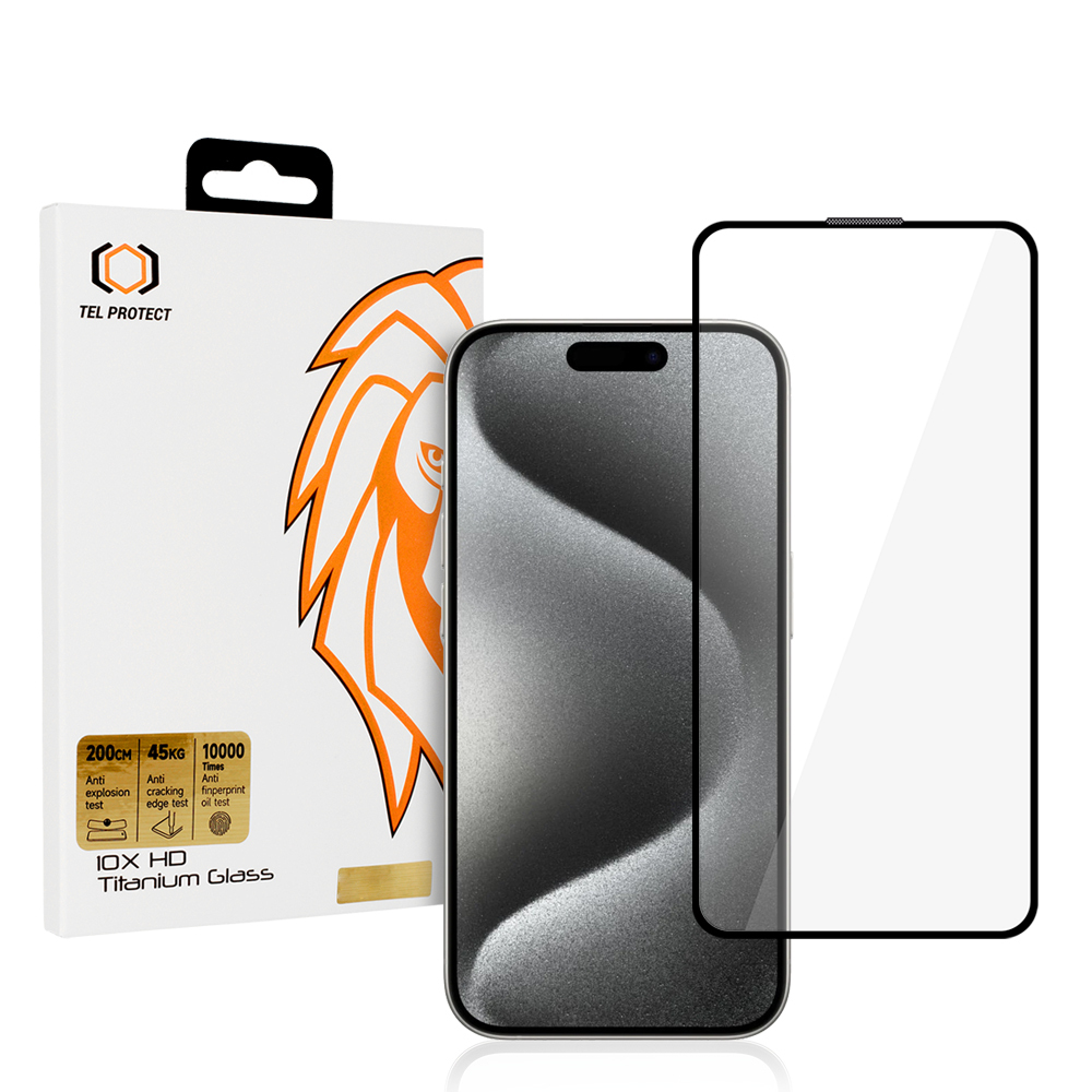 Tvrzené sklo 10X HD Titanium pro iPhone 16 Pro-17