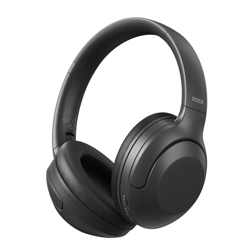 Bezdrátová sluchátka Rock O3 ANC bluetooth černá