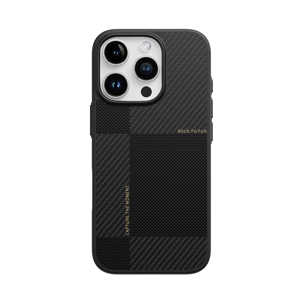 Zadní kryt Rock Ultra Thin Aramid Fiber Kevlar 600D pro iPhone 16 Pro černý