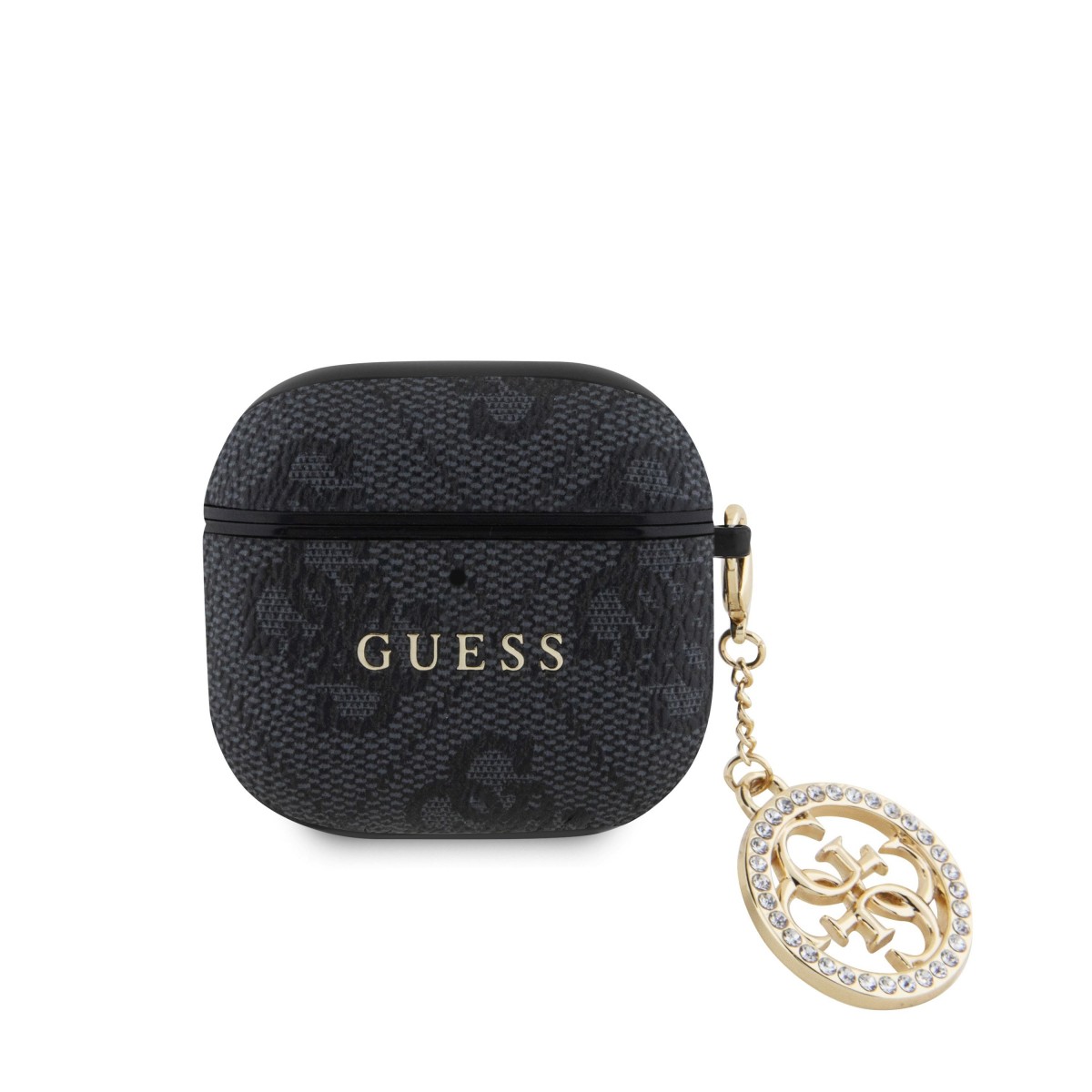 Pouzdro Guess 4G Script PC/PU Charm pro AirPods 4 Black