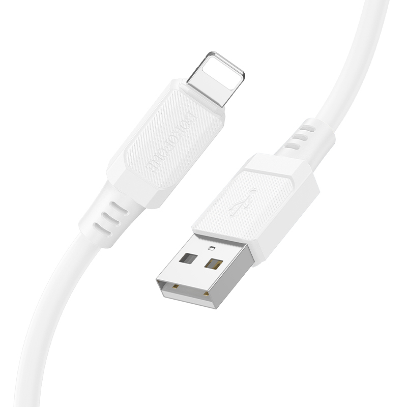 Datový kabel Borofone BX115 Lotto USB-A - Lightning 2,4A 1m bílý