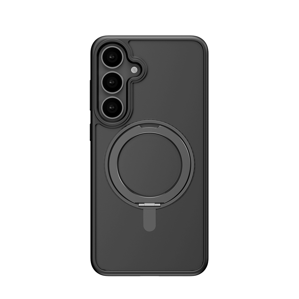 Zadní kryt Rock Rotating Stand Soft Touch Series Magnetic pro Samsung Galaxy S25 černý