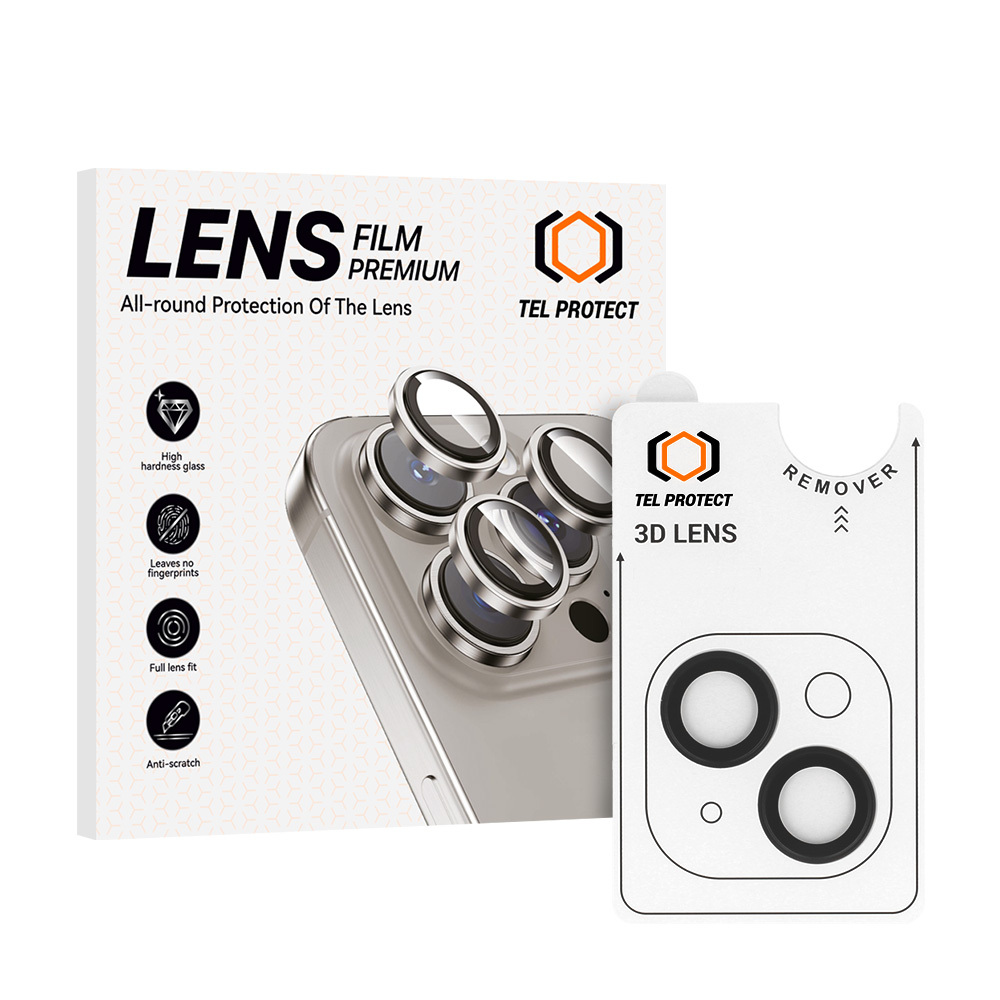 Tvrzené sklo Tel Protect 3D Lens na fotoaparát pro iPhone 14-14 Plus black