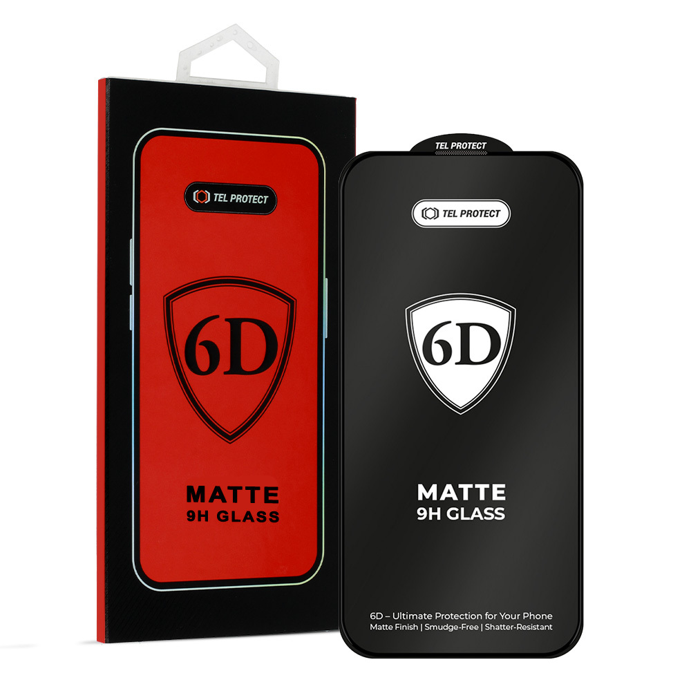 Tvrzené sklo Tel Protect Full Glue 6D Matt pro iPhone 13-13 Pro-16e Black