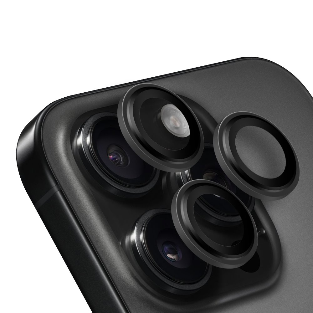 Ochrana čoček OBAL:ME pro Apple iPhone 15 Pro-15 Pro Max Black Titanium