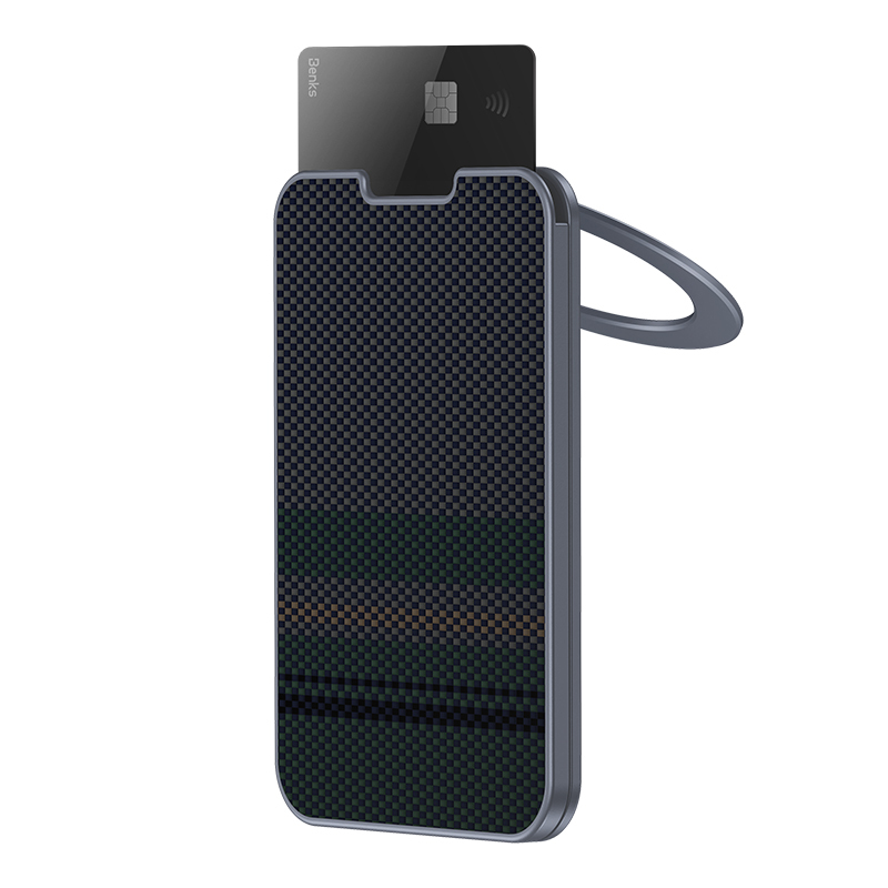 Pouzdro na karty Benks Wallet Magnetic ArmorGo Kevlar Stand Aurora Light