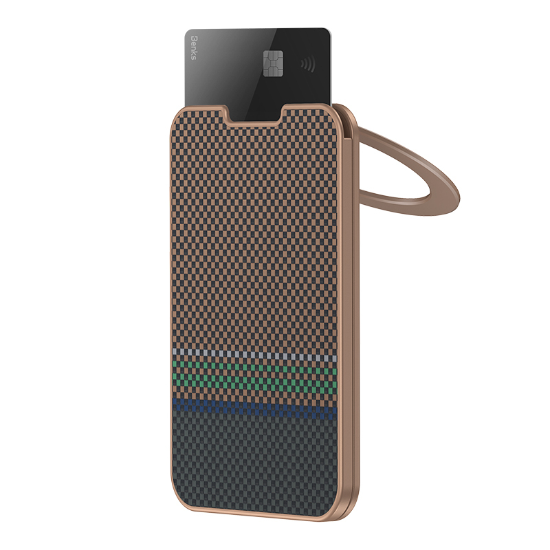 Pouzdro na karty Benks Wallet Magnetic ArmorGo Kevlar Stand Prestige