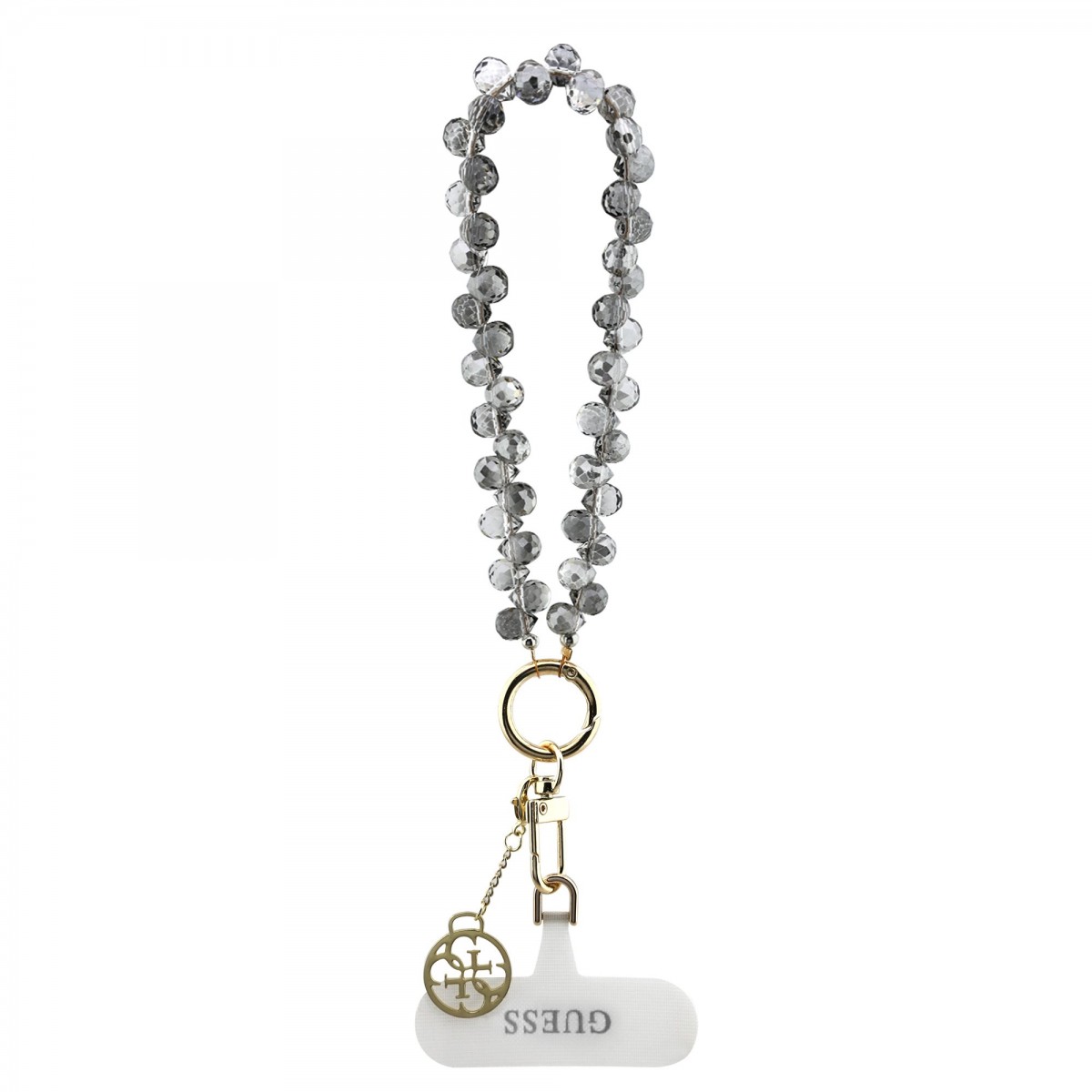 Univerzální popruh na ruku Guess Crystals 4G Charm Black