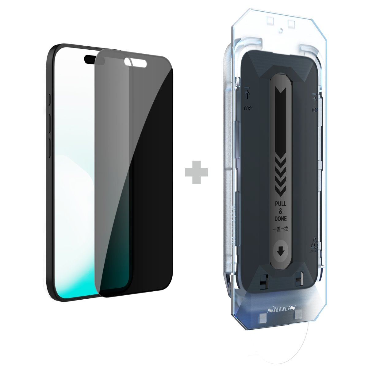 Tvrzené sklo Nillkin 0.25mm Guardian 2.5D pro Apple iPhone 17 Black (s aplikátorem)