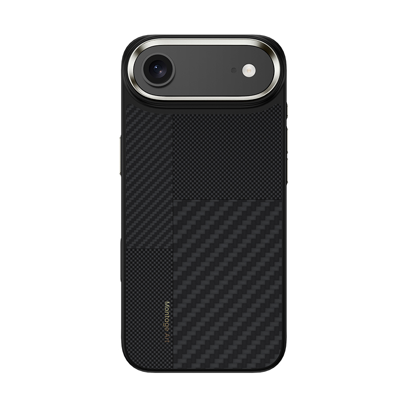 Zadní kryt Benks Montage Magnetic Armor Pro Kevlar Metal Frame 600D+1500D (MA68) pro iPhone Air black (Camera Control Button)