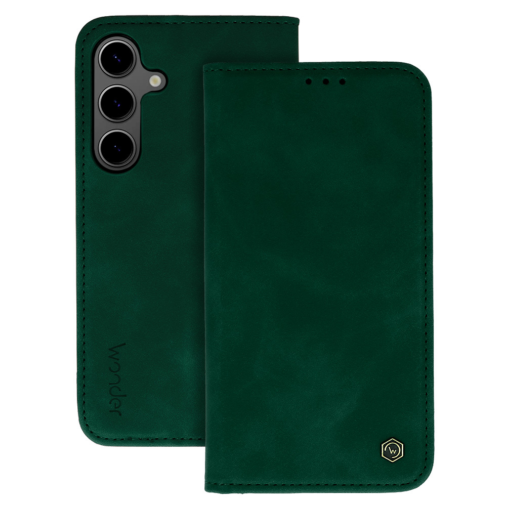 Knížkové pouzdro Wonder Smart pro Samsung Galaxy S25 FE zelené