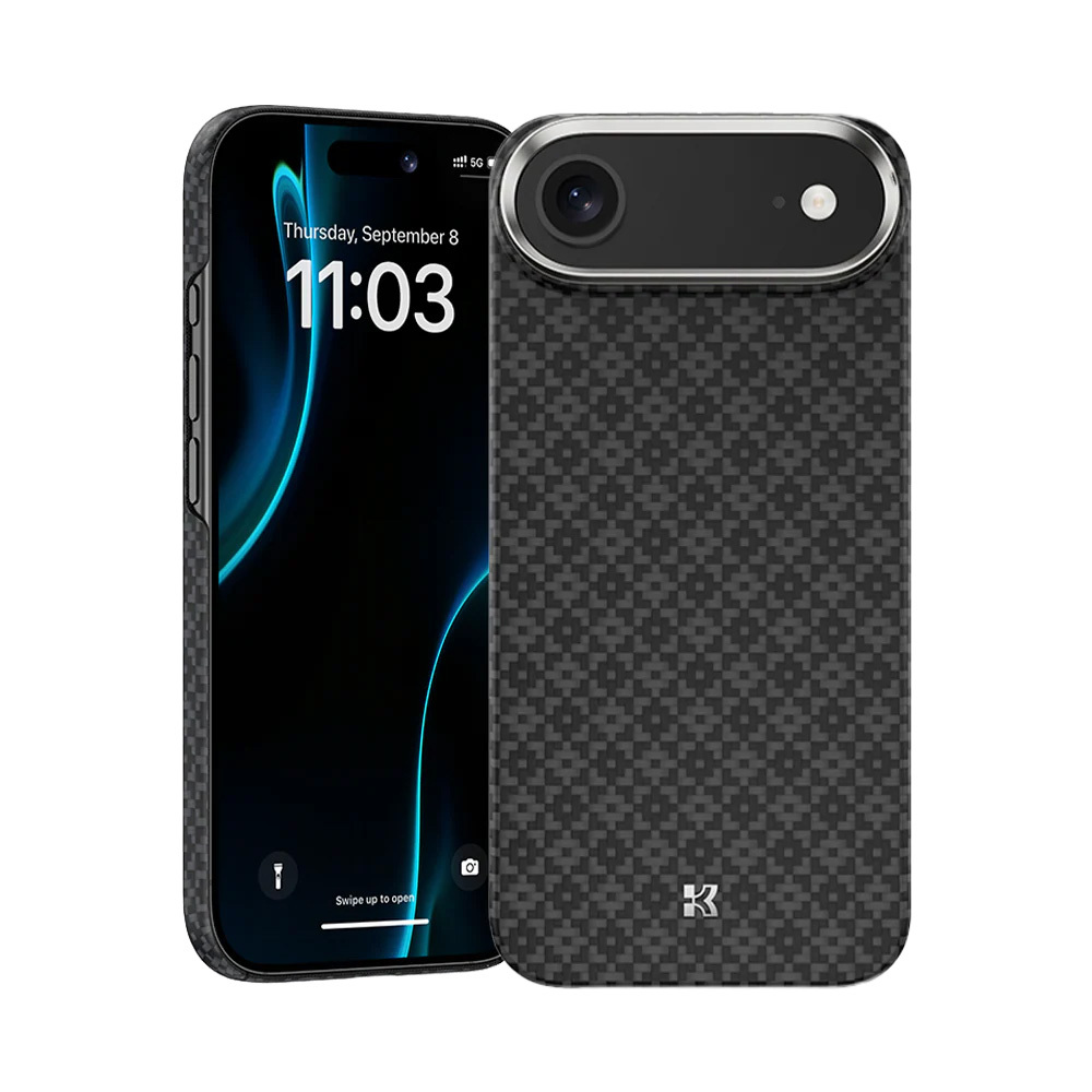 Pouzdro Benks Magnetic Armor Air Armor Grid Kevlar s kovovým rámem 600D (B068) pro iPhone Air černé