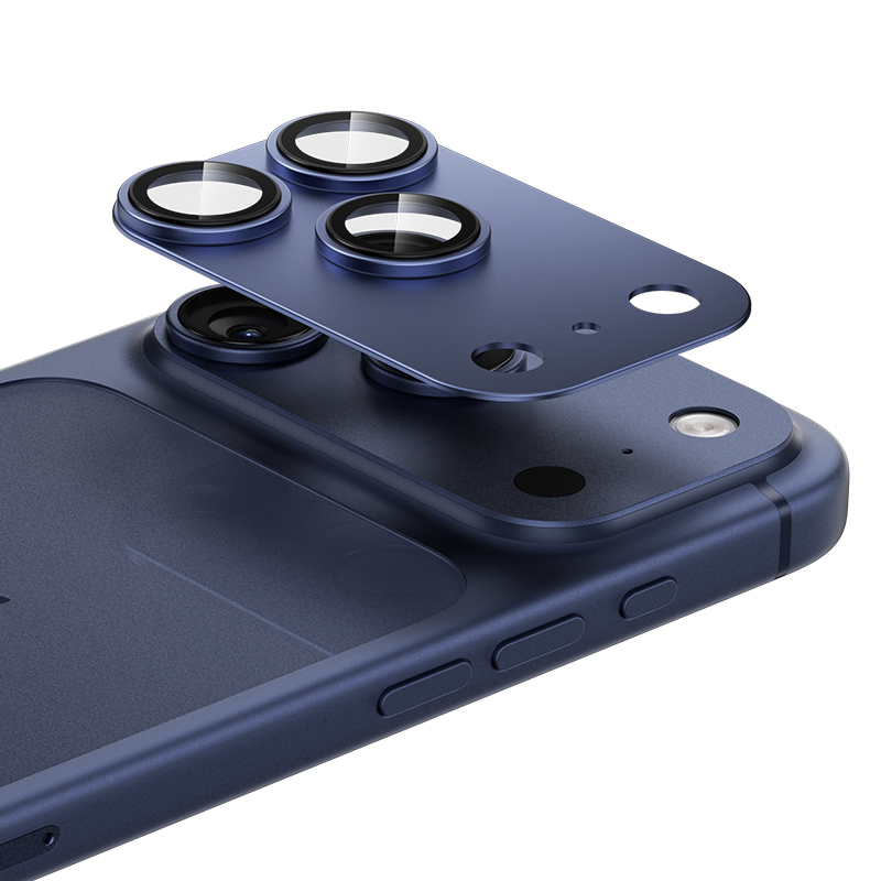 Ochranné sklo Benks Glass Warrior Metal Integrated Lens Protector (C070) pro iPhone 17 Pro Max modré