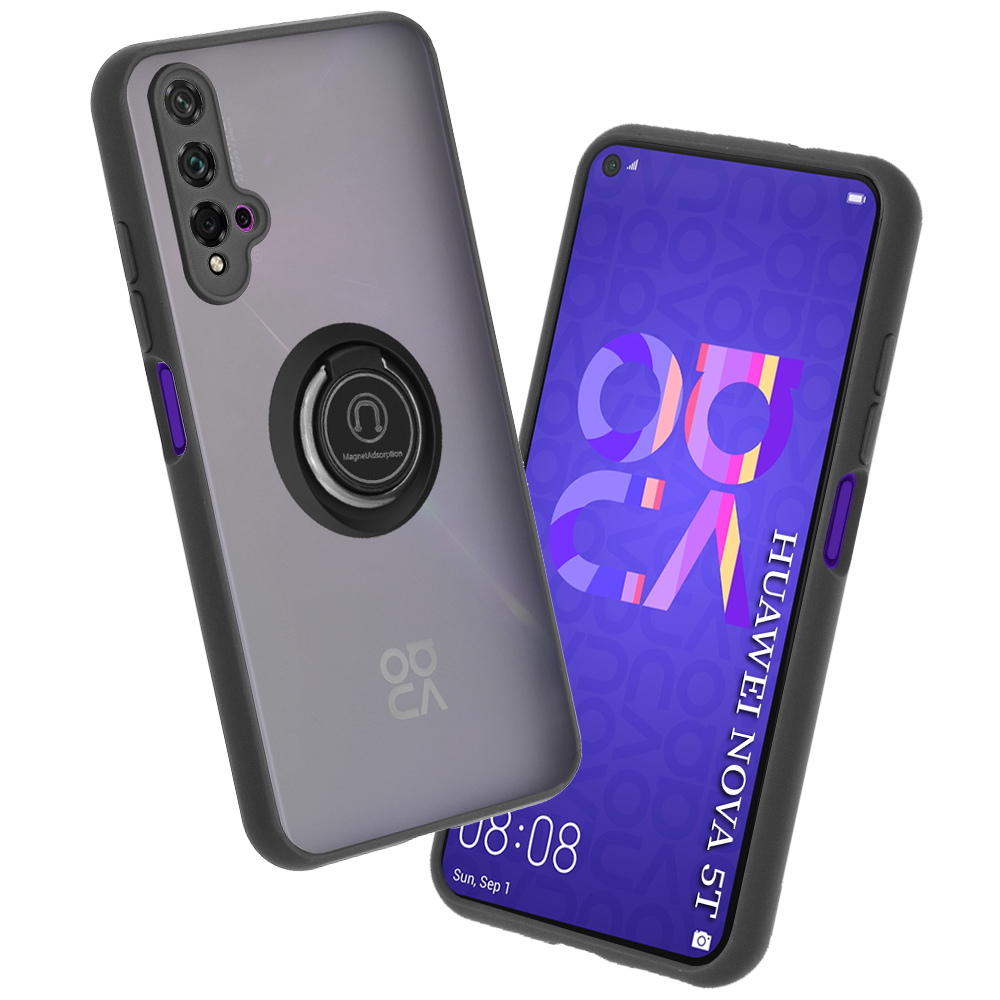 Techsuit Glinth Huawei nova 5T Honor 20 Černá