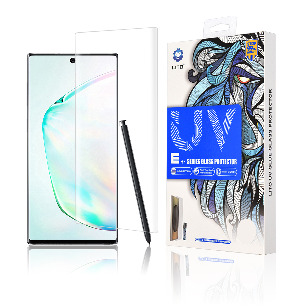 Lito 3D UV Sklo Samsung Galaxy Note 10 Plus 4G 5G Průhledné