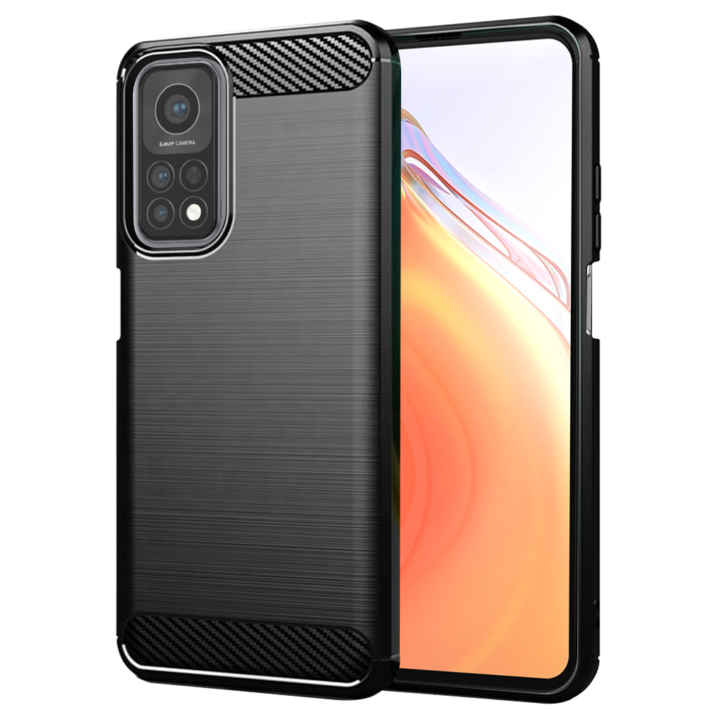 TechSuit Karbon Silikon Xiaomi Mi 10T 5G Mi 10T Pro 5G Černá