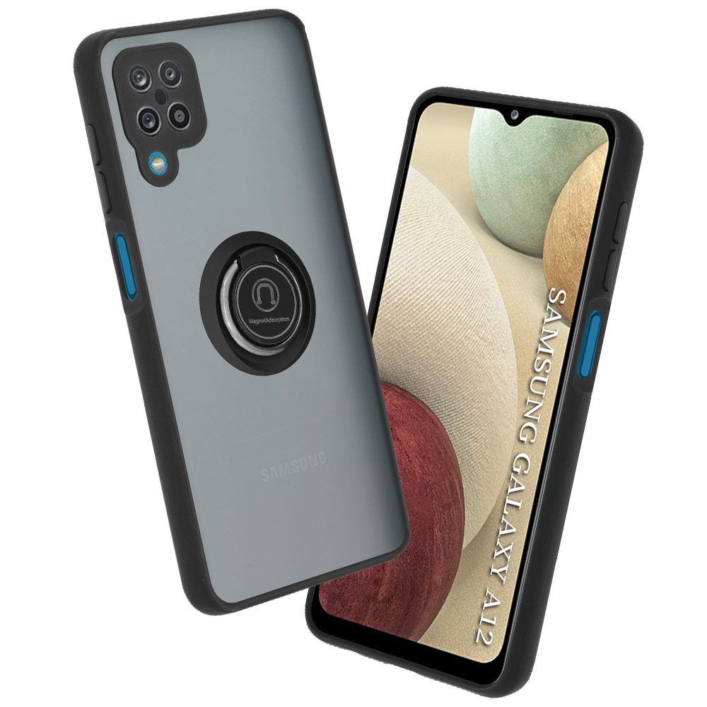 Techsuit Glinth pouzdro pro Samsung Galaxy A12 A12 Nacho černé