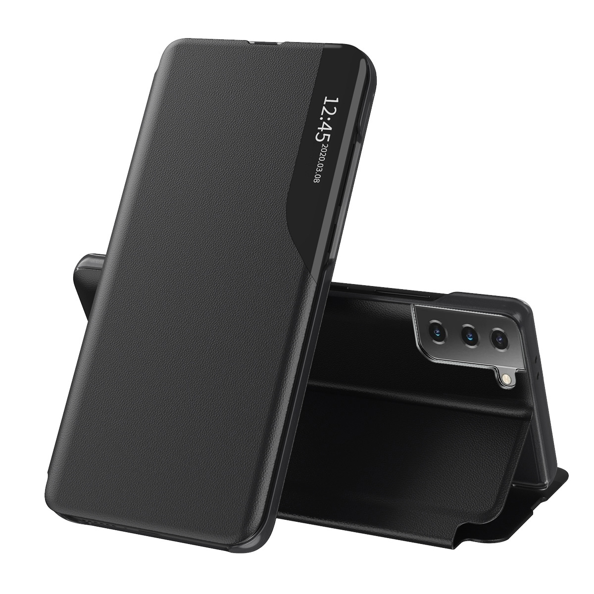 Pouzdro Techsuit eFold Series Samsung Galaxy S21 Plus Černá