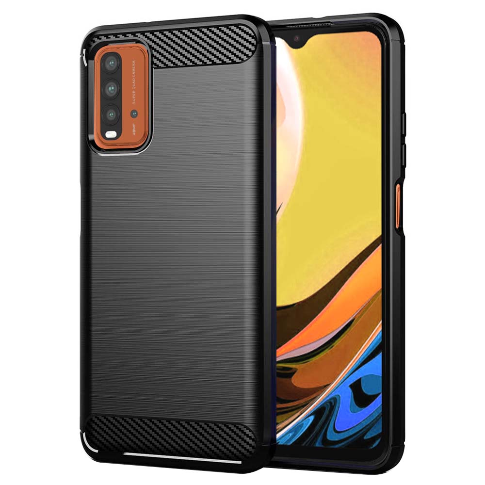 Techsuit Karbon Silikon Xiaomi Redmi 9T Redmi 9 Power Černý