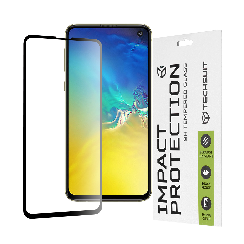 Techsuit 111D Celoplošné Lepení Sklo Samsung Galaxy S10e Černé