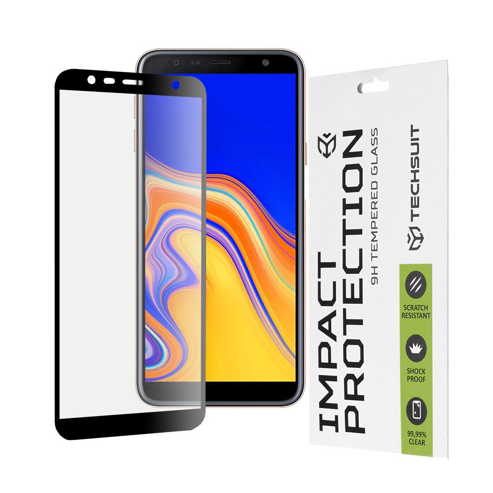 Techsuit 111D Celoplošné sklo Samsung Galaxy J4 Plus J6 Plus Black