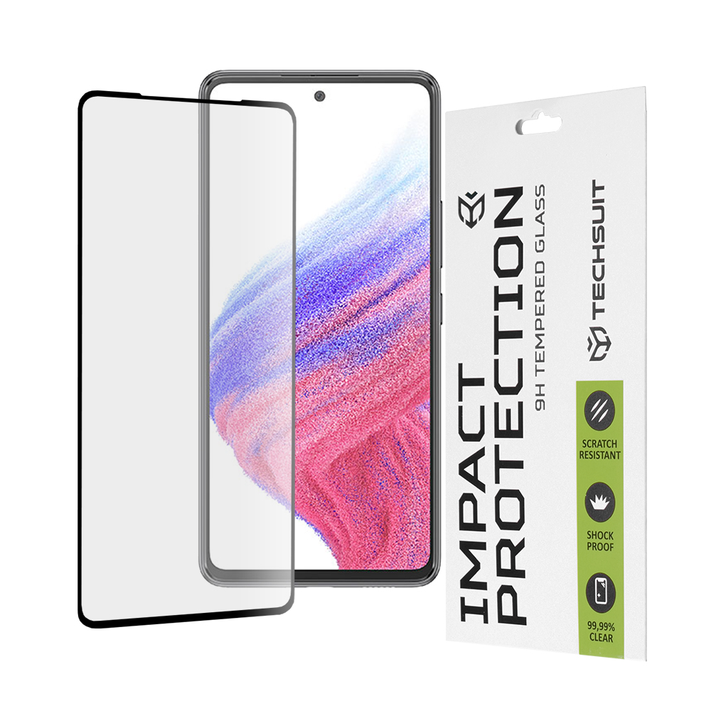 Techsuit 111D Celoplošné lepené sklo Samsung Galaxy A53 5G Černé